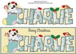 Patch 1st Xmas Charlie Large Dl