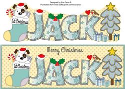 Patch 1st Xmas Jack Large Dl