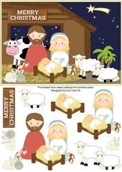 Nativity Scene Decoupage