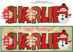Cute Snowman Charlie Large Dl