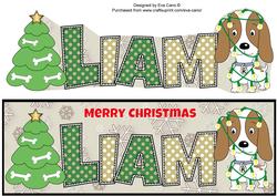 Kosmo the Dog Christmas Liam Large Dl