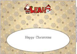 Santa & Snowman Leah Large Dl Insert