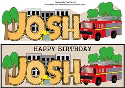 Fire Engine Josh Large Dl