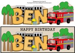 Fire Engine Ben Large Dl