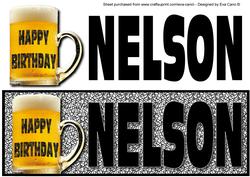 Happy Birthday Nelson Large Dl