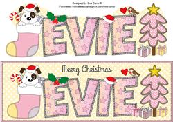 Patch Xmas Evie Large Dl