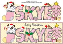 Patch 1st Xmas Skye Large Dl