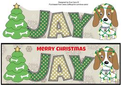 Kosmo the Dog Christmas Jay Large Dl
