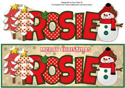 Cute Snowman Rosie Large Dl