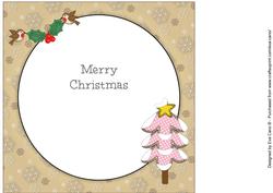 Insert for Christmas Girl 8x8