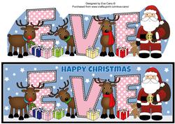 Santa and His Reindeers Eve Large Dl