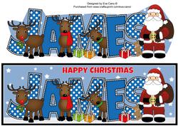 Santa and His Reindeers James Large Dl