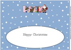 Santa and His Reindeers Lily Large Dl Insert