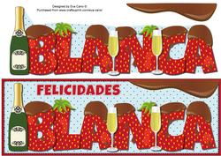 Bubbly, Strawberries & Chocolate Blanca Large Dl