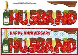 Bubbly, Strawberries & Chocolate Husband Large Dl