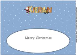 Santa & Rudolf Kieran Large Dl Insert