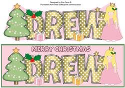 Christmas Little Princess Drew Large Dl