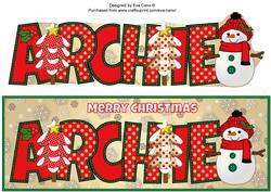 Cute Snowman Archie Large Dl