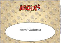 Cute Snowman Archie Large Dl Insert