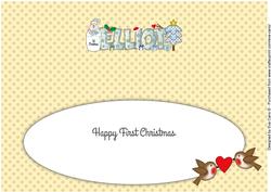 Snowman 1st Xmas Elliot Large Dl Insert