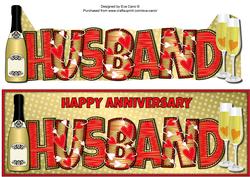 Hearts and Bubbly Husband Large Dl