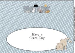Cats Birthday Large Dl Insert