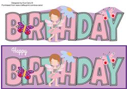 Little Fairy Birthday Large Dl