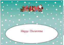 Santa and His Reindeers Mum Large Dl Insert