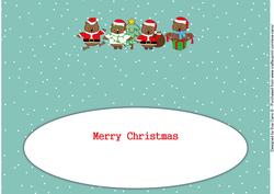 Christmas Owls Large Dl Insert