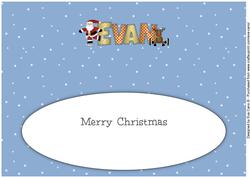 Santa & Rudolf Evan Large Dl Insert