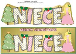 Christmas Little Princess Niece Large Dl