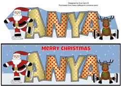 Santa & Rudolf Anya Large Dl