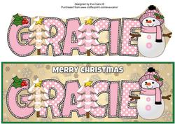 Cute Snowman Gracie Large Dl