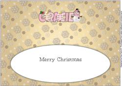 Cute Snowman Gracie Large Dl Insert