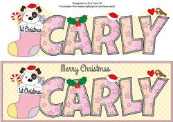 Patch 1st Xmas Carly Large Dl