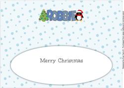Eddie the Penguin Robbie Large Dl Insert