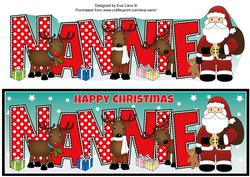 Santa and His Reindeers Nannie Large Dl