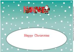 Santa and His Reindeers Nannie Large Dl Insert