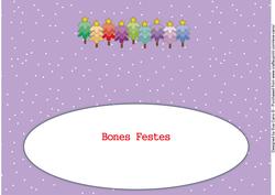 Multicoloured Christmas Trees Large Dl Insert 3