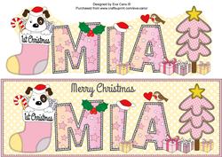 Patch 1st Xmas Mia Large Dl
