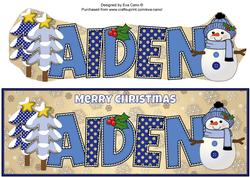 Cute Snowman Aiden Large Dl