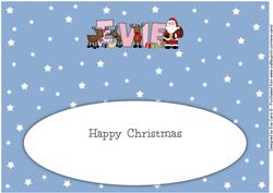 Santa and His Reindeers Evie Large Dl Insert