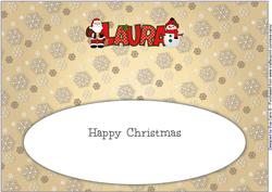Santa & Snowman Laura Large Dl Insert