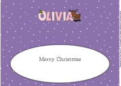 Rudolf the Red Nose Reindeer Olivia Large Dl Insert