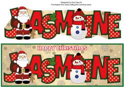 Santa & Snowman Jasmine Large Dl