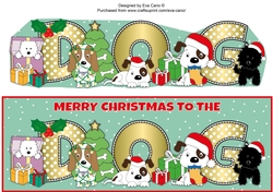 Merry Christmas to the Dog Large Dl