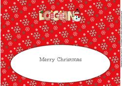 Cute Snowman Logan Large Dl Insert