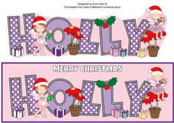 Christmas Fairies Holly Large Dl