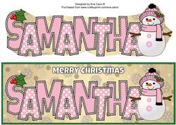 Cute Snowman Samantha Large Dl