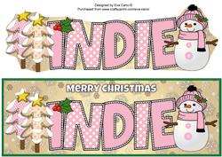 Cute Snowman Indie Large Dl